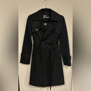 Guess Black Trench Coat